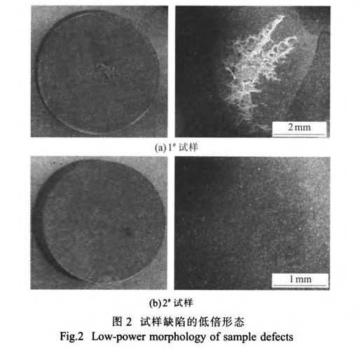 試樣缺陷的低倍形態(tài)